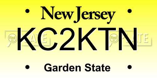 KC2KTN New Jersey License Plate