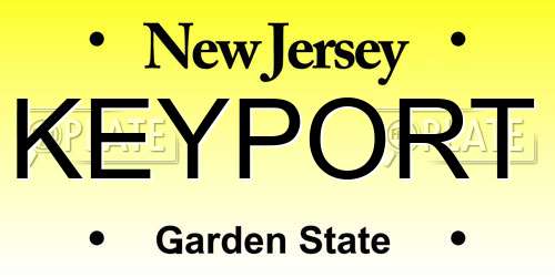 KEYPORT New Jersey License Plate
