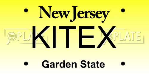 KITEX New Jersey License Plate