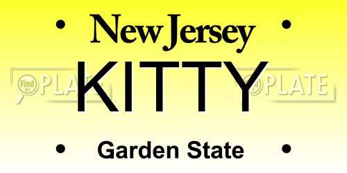 KITTY New Jersey License Plate