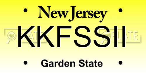 KKFSSII New Jersey License Plate