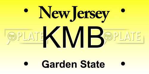 KMB New Jersey License Plate