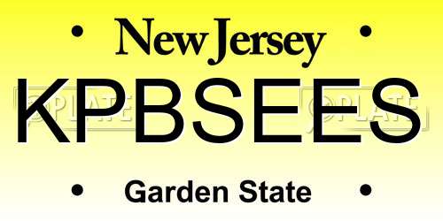 KPBSEES New Jersey License Plate