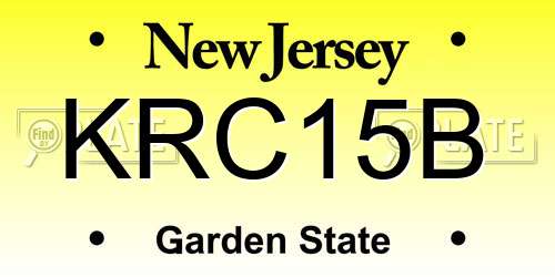KRC15B New Jersey License Plate