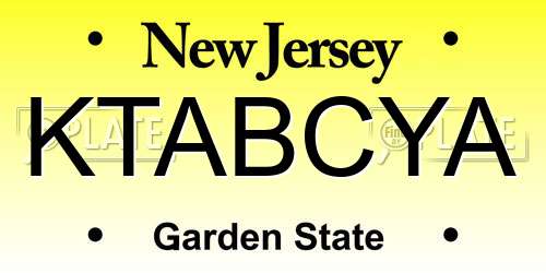 KTABCYA New Jersey License Plate