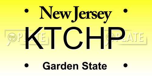 KTCHP New Jersey License Plate