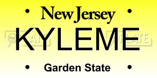 KYLEME New Jersey License Plate