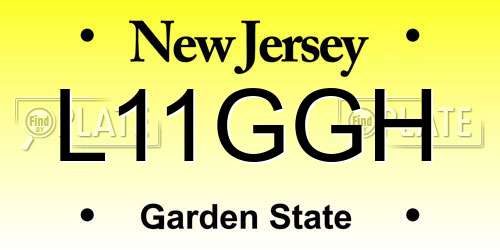 L11GGH New Jersey License Plate