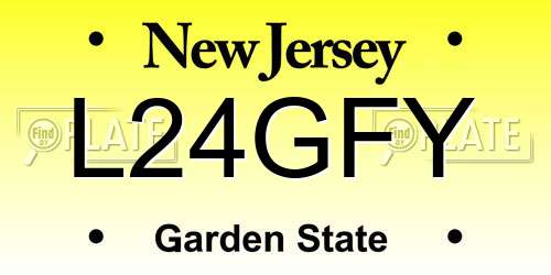 L24GFY New Jersey License Plate