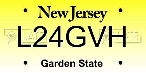 L24GVH New Jersey License Plate
