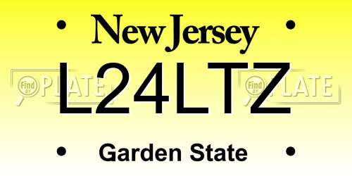 L24LTZ New Jersey License Plate