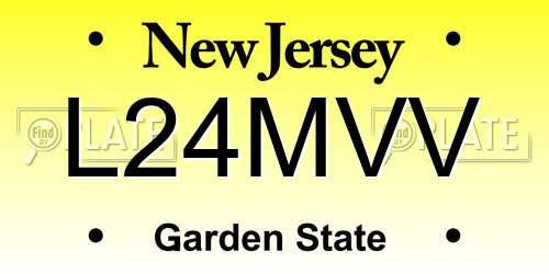 L24MVV New Jersey License Plate