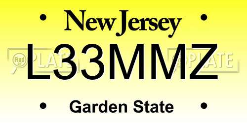 L33MMZ New Jersey License Plate
