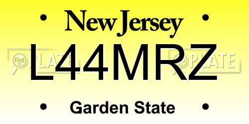L44MRZ New Jersey License Plate