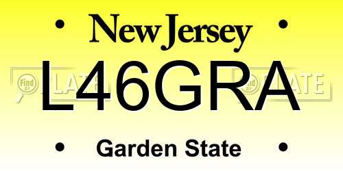 L46GRA New Jersey License Plate