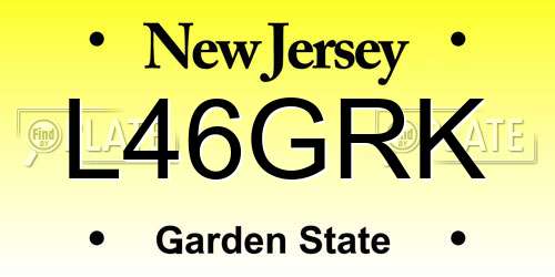 L46GRK New Jersey License Plate