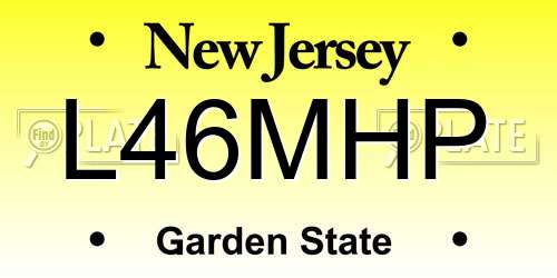 L46MHP New Jersey License Plate