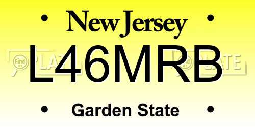 L46MRB New Jersey License Plate