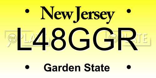 L48GGR New Jersey License Plate