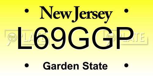 L69GGP New Jersey License Plate