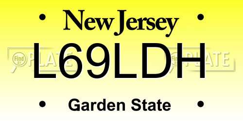 L69LDH New Jersey License Plate