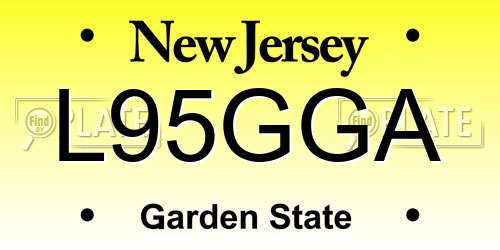 L95GGA New Jersey License Plate