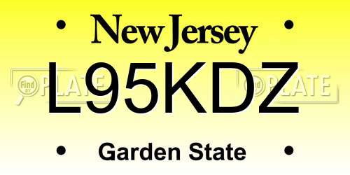 L95KDZ New Jersey License Plate