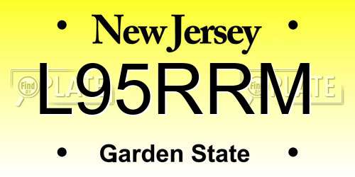 L95RRM New Jersey License Plate