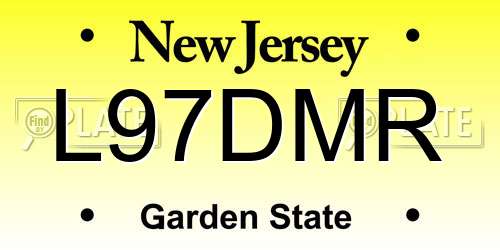 L97DMR New Jersey License Plate