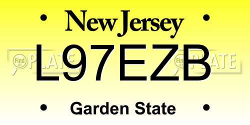 L97EZB New Jersey License Plate