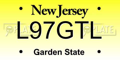 L97GTL New Jersey License Plate