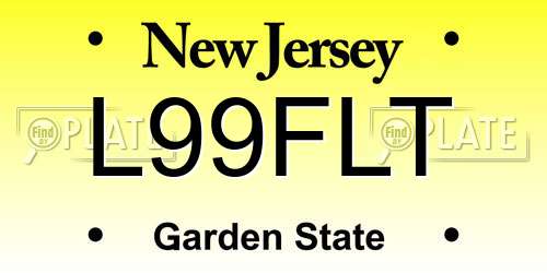 L99FLT New Jersey License Plate