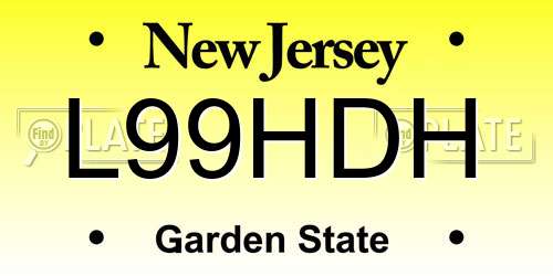 L99HDH New Jersey License Plate