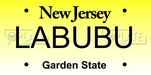 LABUBU New Jersey License Plate