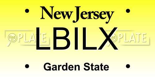 LBILX New Jersey License Plate