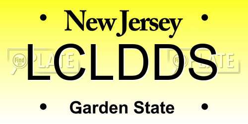 LCLDDS New Jersey License Plate