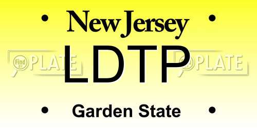 LDTP New Jersey License Plate