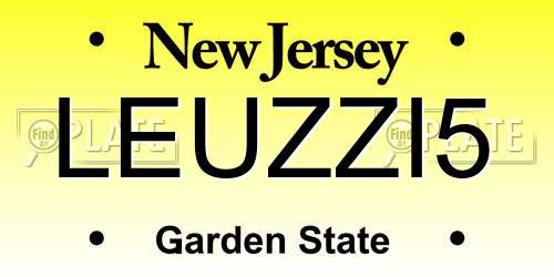LEUZZI5 New Jersey License Plate