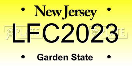 LFC2023 New Jersey License Plate