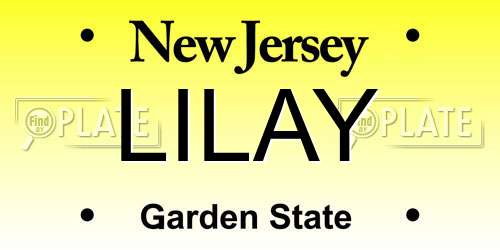 LILAY New Jersey License Plate