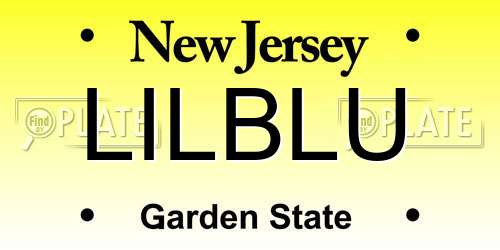 LILBLU New Jersey License Plate