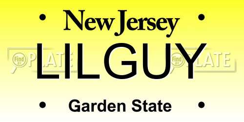 LILGUY New Jersey License Plate