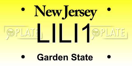 LILI1 New Jersey License Plate