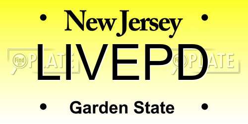 LIVEPD New Jersey License Plate