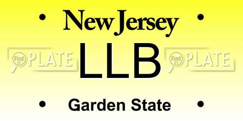 LLB New Jersey License Plate