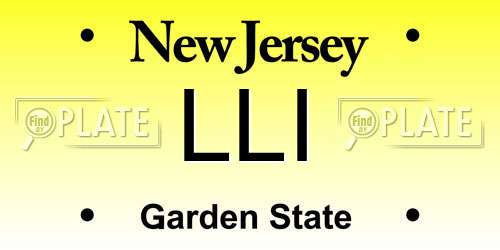 LLI New Jersey License Plate