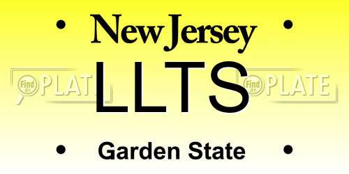 LLTS New Jersey License Plate