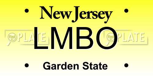 LMBO New Jersey License Plate