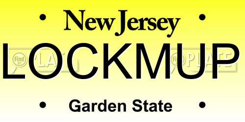 LOCKMUP New Jersey License Plate
