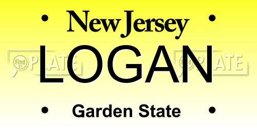 LOGAN New Jersey License Plate